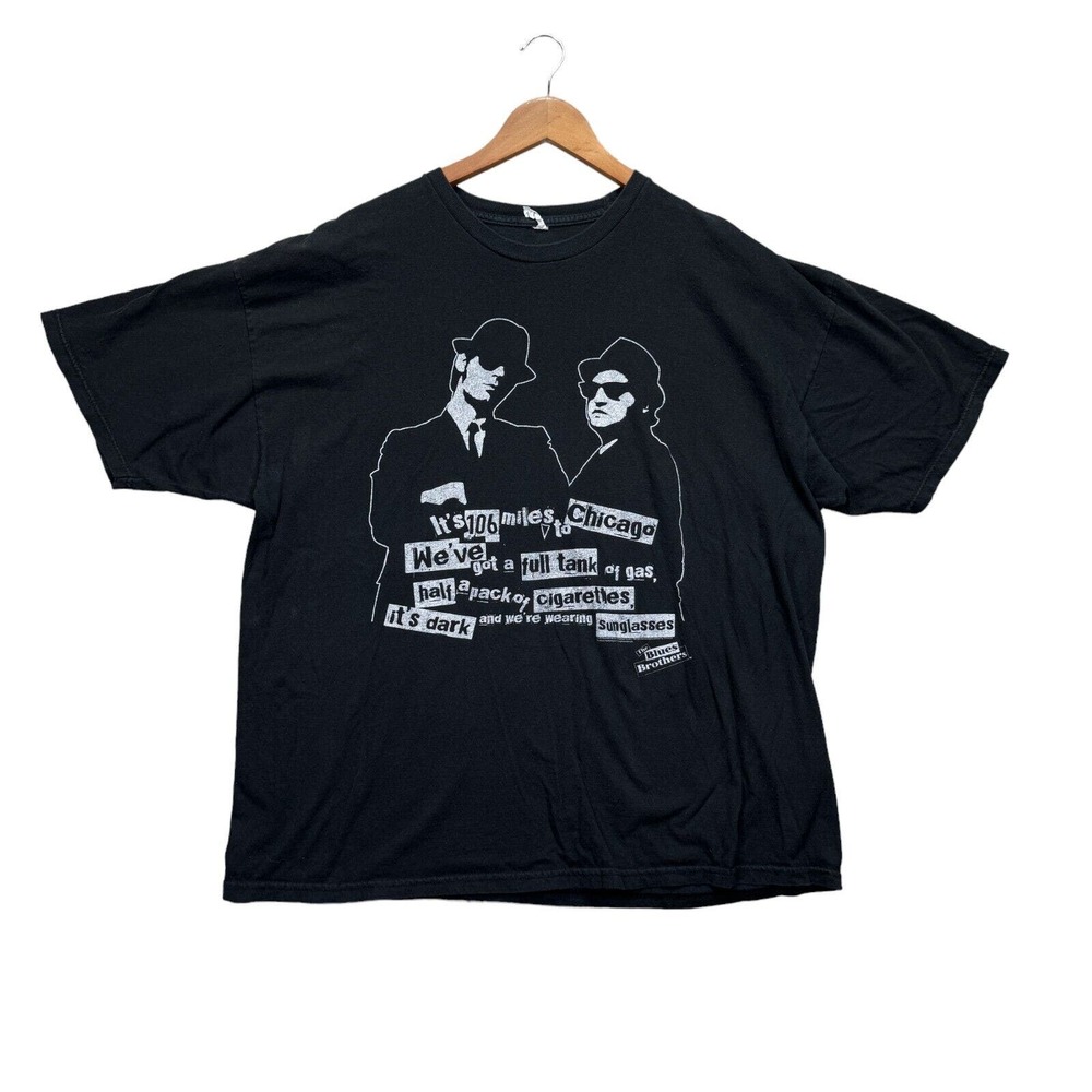 American Classics Blues Brothers VTG Black T- Shirt Official Movie Adult 2XL